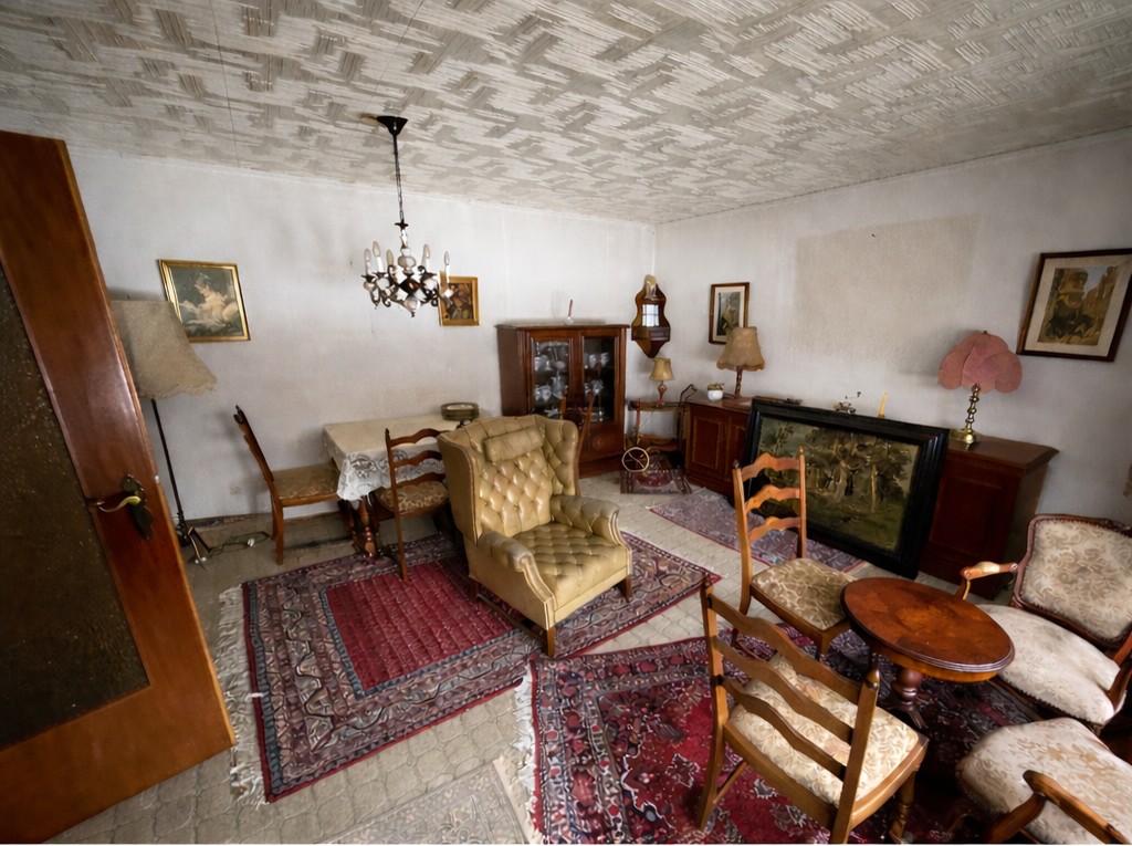 Haushaltsauflösung Hannover Vorher – vollständiges Wohnzimmer Misburg